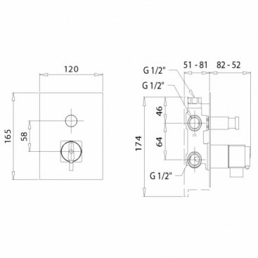 Смеситель для ванны Migliore Kvant 25405 хром