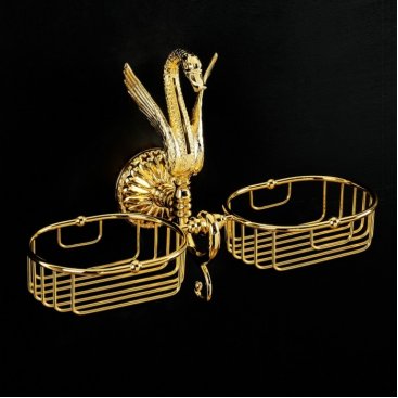 Решётка-корзинка двойная Migliore Luxor 26126 золото