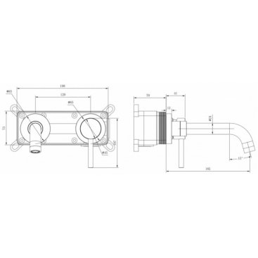 Смеситель для раковины Milacio Ultra MCU.552.GD