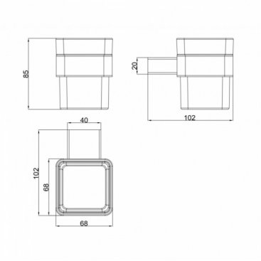 Стакан Milacio Ultra MCU.951.GD