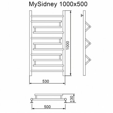 Полотенцесушитель водяной MyFrea My Sidney 500x1000