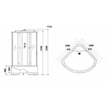 Душевая кабина Niagara Lux 7710W