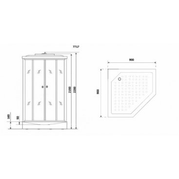 Душевая кабина Niagara Lux 7717G