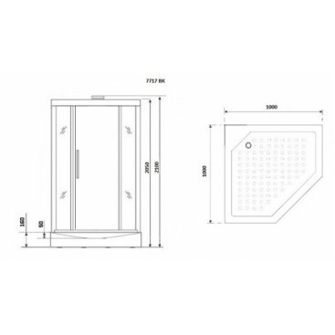 Душевая кабина Niagara Lux 7717WBK