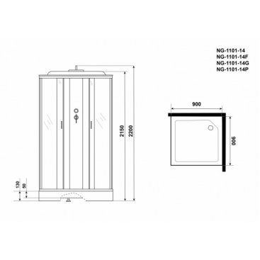 Душевая кабина Niagara Classic NG-1101-14F