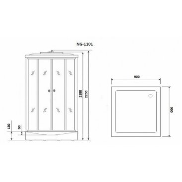 Душевая кабина Niagara Classic NG-1101-14