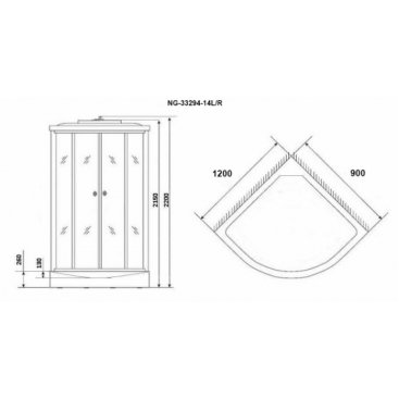 Душевая кабина Niagara Classic NG-33294-14