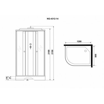 Душевая кабина Niagara Eco NG-4312-14R