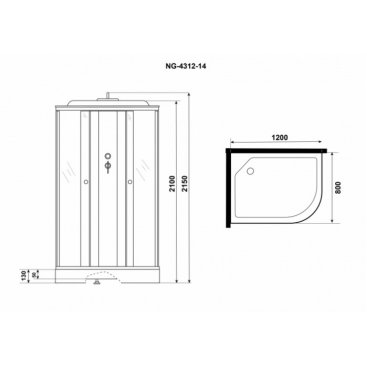 Душевая кабина Niagara NG-4312-14