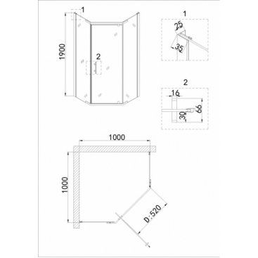 Душевой уголок Niagara Nova NG-6434-08