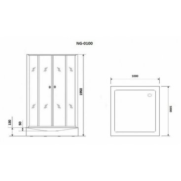 Душевой уголок Niagara Nova NG-0100-14