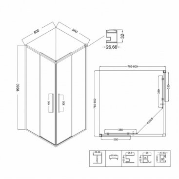 Душевой уголок Niagara Nova NG-3622-34