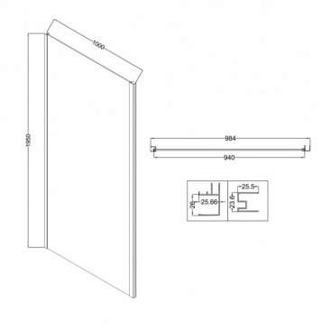 Душевой уголок Niagara Nova NG-65-11CH-CH100-34