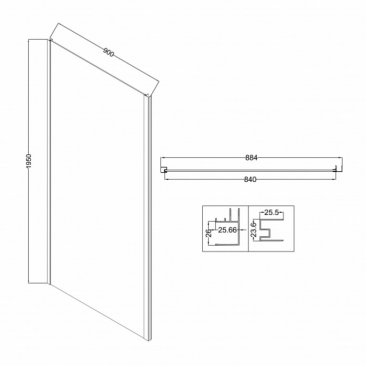 Душевой уголок Niagara Nova NG-85-12TB-TB90-34