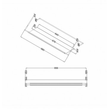 Полочка Niagara Nova NG1020B