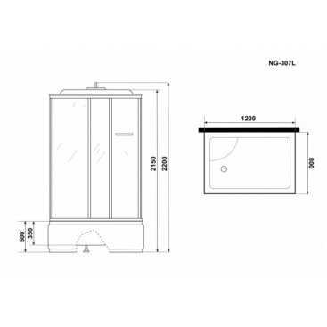 Душевая кабина Niagara Ultra NG-307-01L