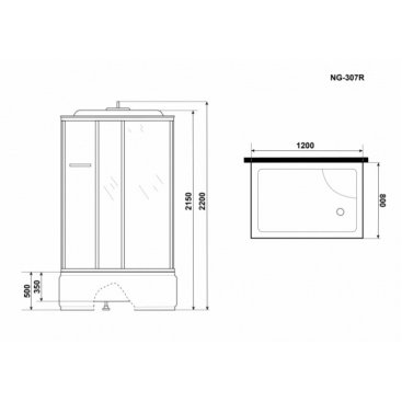 Душевая кабина Niagara Ultra NG-307-01R