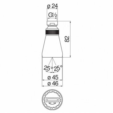 Верхний душ Nobili AD139CR хром