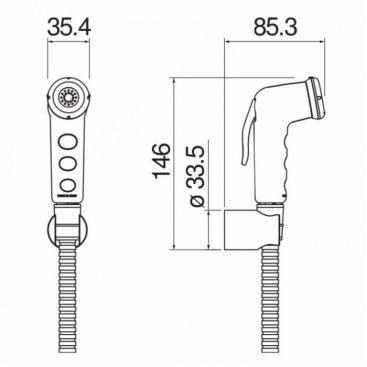 Гигиенический набор Nobili AD146/52BB белый