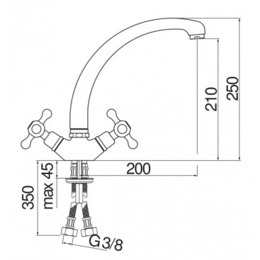 Смеситель для кухни Nobili Grazia GRC5117/5BR