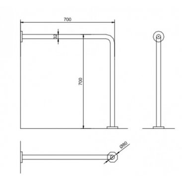 Поручень Nofer 15198.S