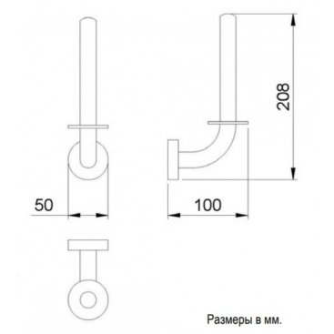 Держатель для бумаги Nofer Brass 16350.B