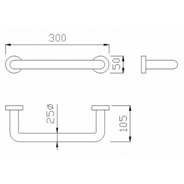 Держатель для полотенца Nofer Brass 16352.B