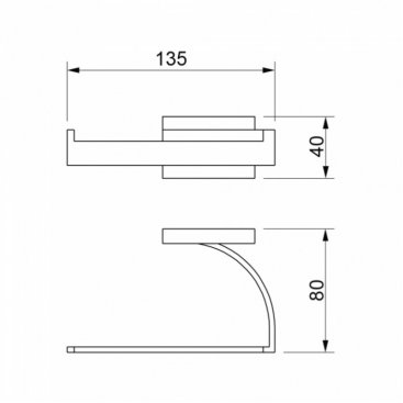 Держатель для бумаги Novella Basic BS-03111