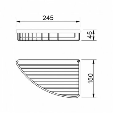 Полка угловая Novella Cesta CS-14111