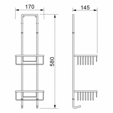 Полка двойная Novella Cesta CS-17211