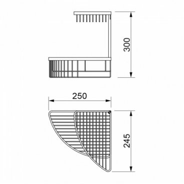 Полка угловая двойная Novella Cesta CS-17411