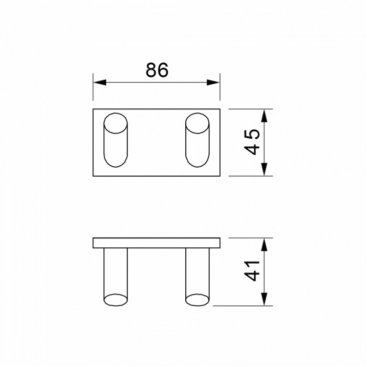 Крючок Novella Edizione Cubo EC-06111