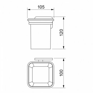 Стакан для зубных щеток Novella Saggio SG-01111