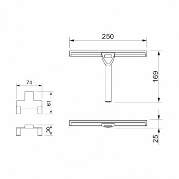 Скребок для очистки стекла Novella Stone ST-15111