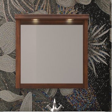 Зеркало со шкафчиком Опадирис Мираж 100 светлый орех