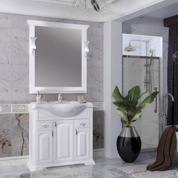 Мебель для ванной Опадирис Риспекто 85 белый матовый