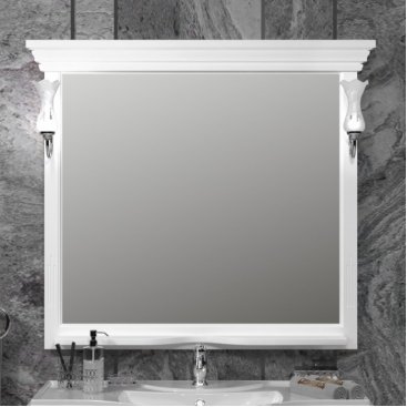 Зеркало Опадирис Риспекто 105 белый матовый
