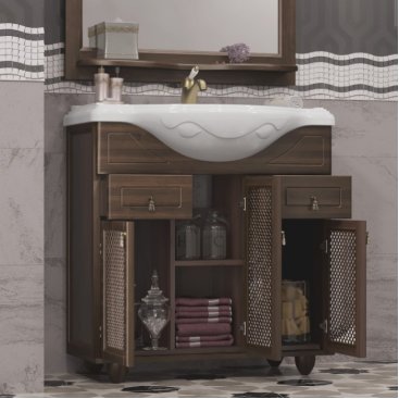 Мебель для ванной Опадирис Тибет 85 с решеткой нагал