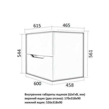 Мебель для ванной Orange Line 60 см графит