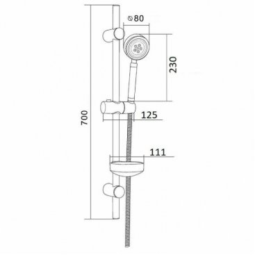 Душевой гарнитур Orange O-Shower LM33R