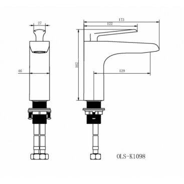 Смеситель для раковины Orans OLS-K1098