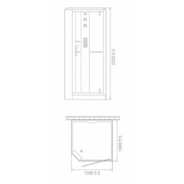 Душевая кабина Orans Diamond OLS-SR89101LS White Long