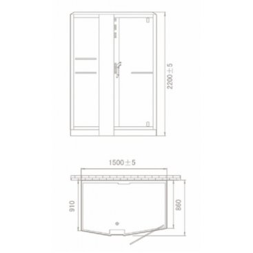 Душевая кабина Orans Diamond OLS-SR89102RS White Long