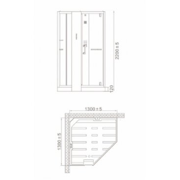 Душевая кабина Orans Diamond OLS-SR89106S Black