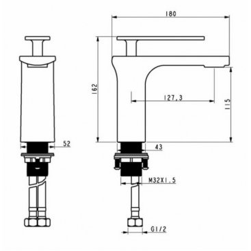 Смеситель для раковины Orans OLS-K1086