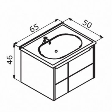 Мебель для ванной Orka Likya 65