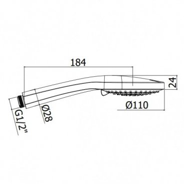 Ручной душ Paffoni Ginevra ZDOC125BO