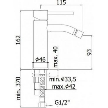 Смеситель для биде Paffoni Light LIG131ST