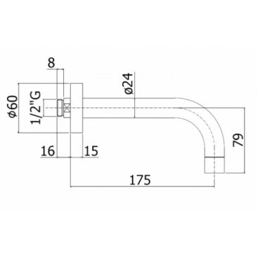 Излив Paffoni Light ZBOC041CR