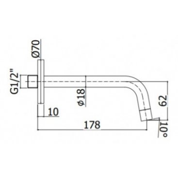 Излив Paffoni Light ZBOC045NO